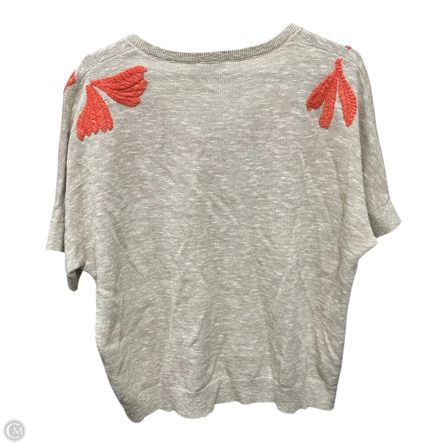 Top Short Sleeve Basic By Chicos In Tan, Size: L