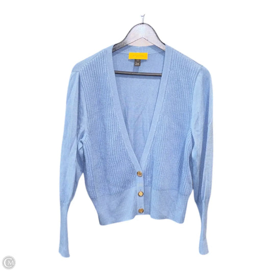 Sweater Cardigan Luxury Designer By St John Collection In Blue, Size: L