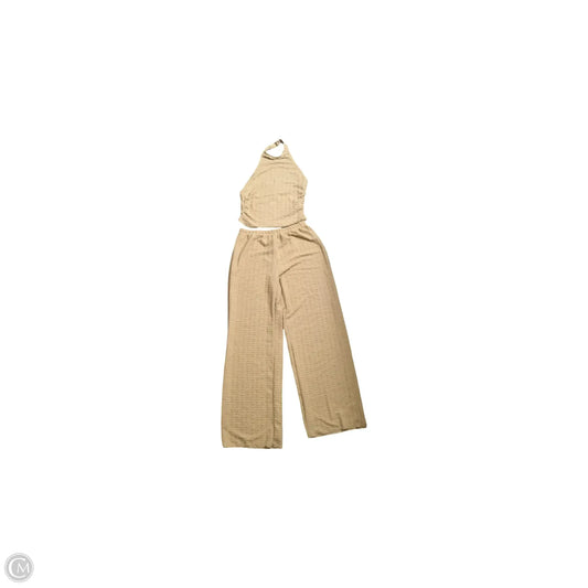 Pants Set 2pc By Shein In Tan, Size: 6