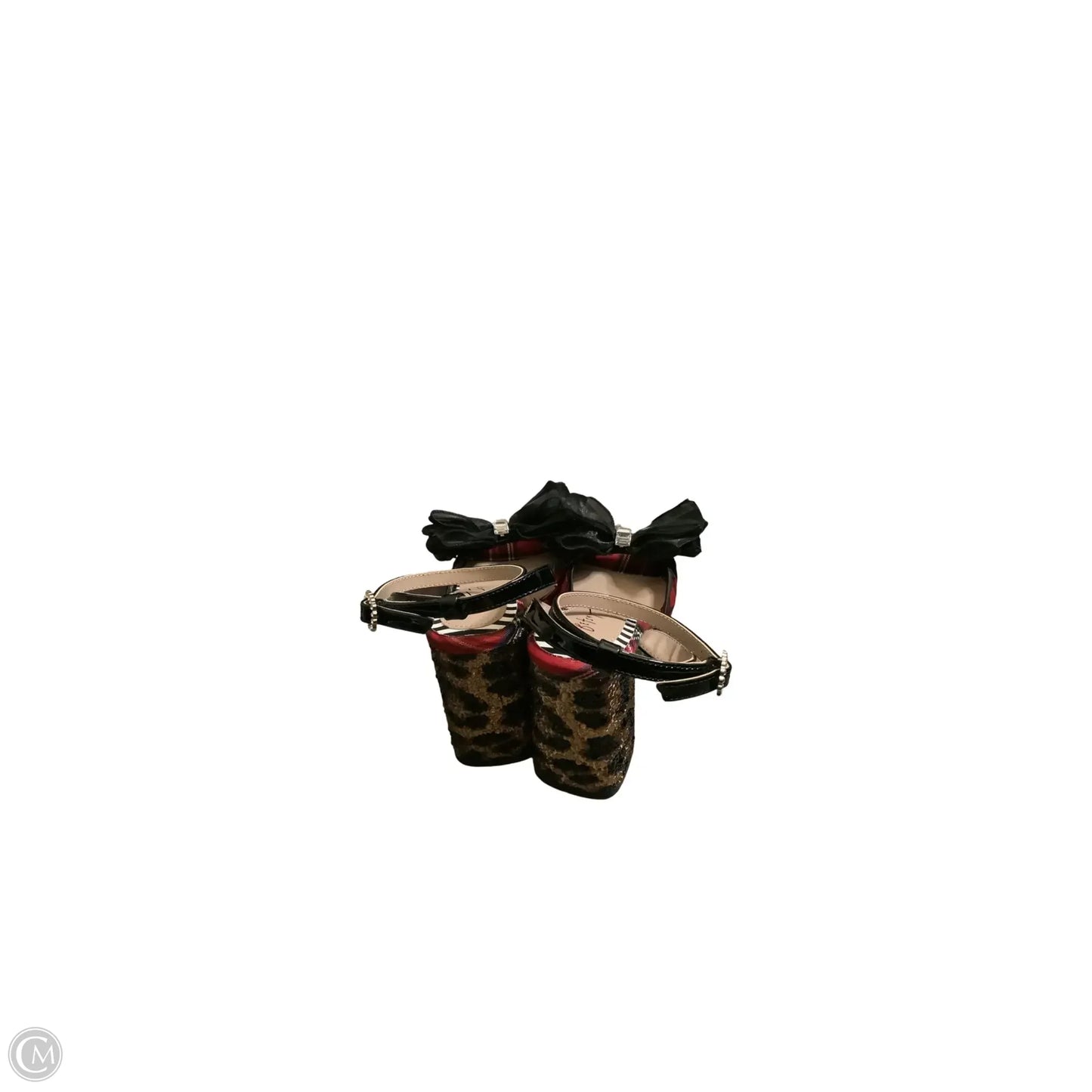 Shoes Heels Block By Betsey Johnson In Black & Red, Size: 6.5