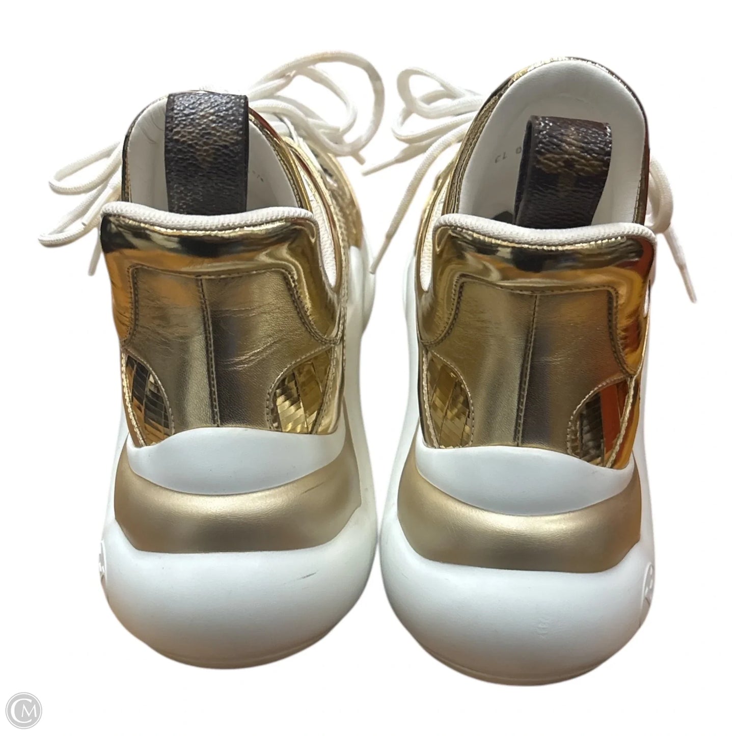 Shoes Luxury Designer By Louis Vuitton In Gold