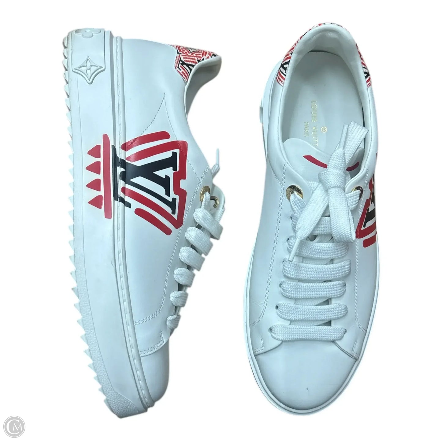 Shoes Luxury Designer By Louis Vuitton In Red & White