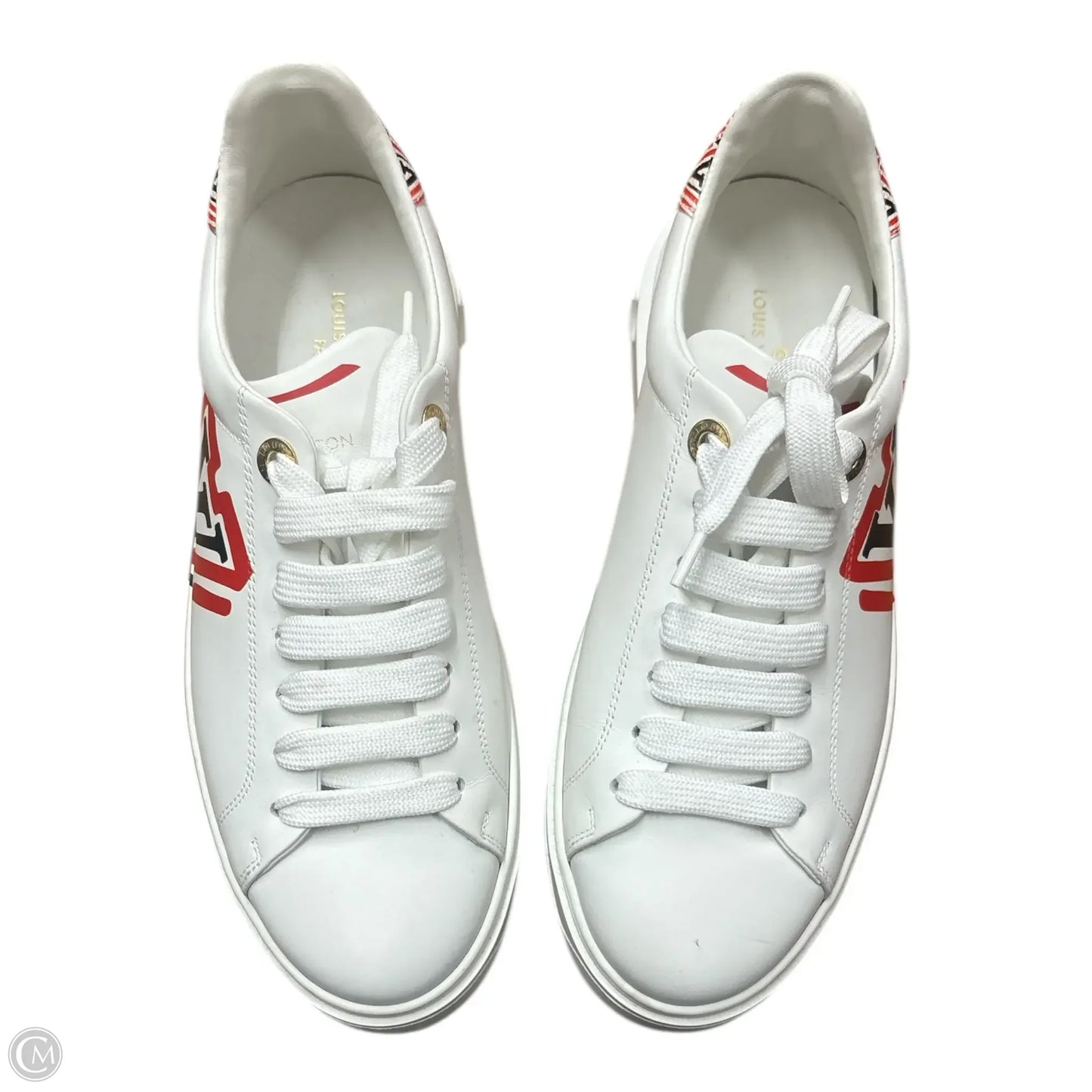 Shoes Luxury Designer By Louis Vuitton In Red & White