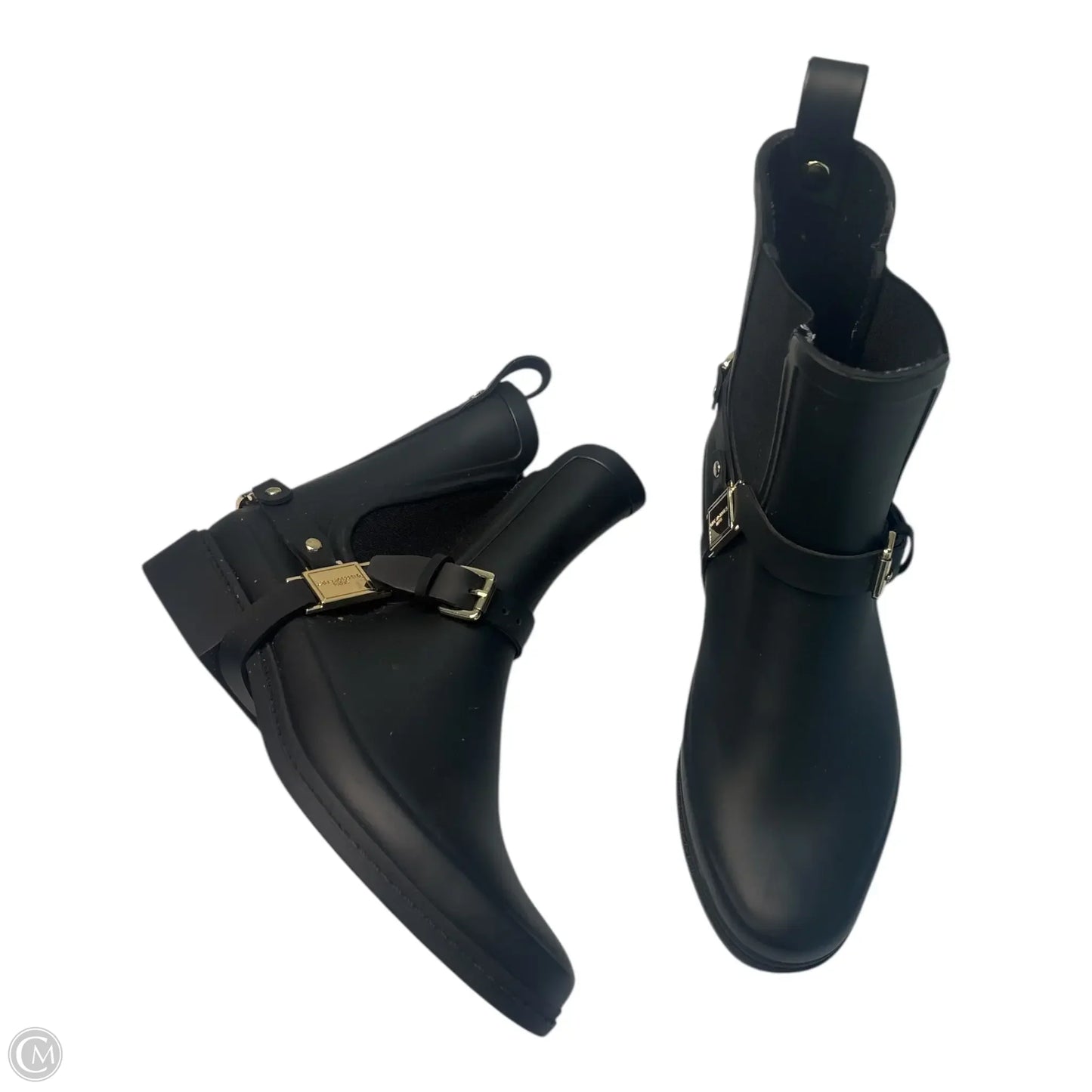 Boots Designer By Karl Lagerfeld In Black, Size: 7