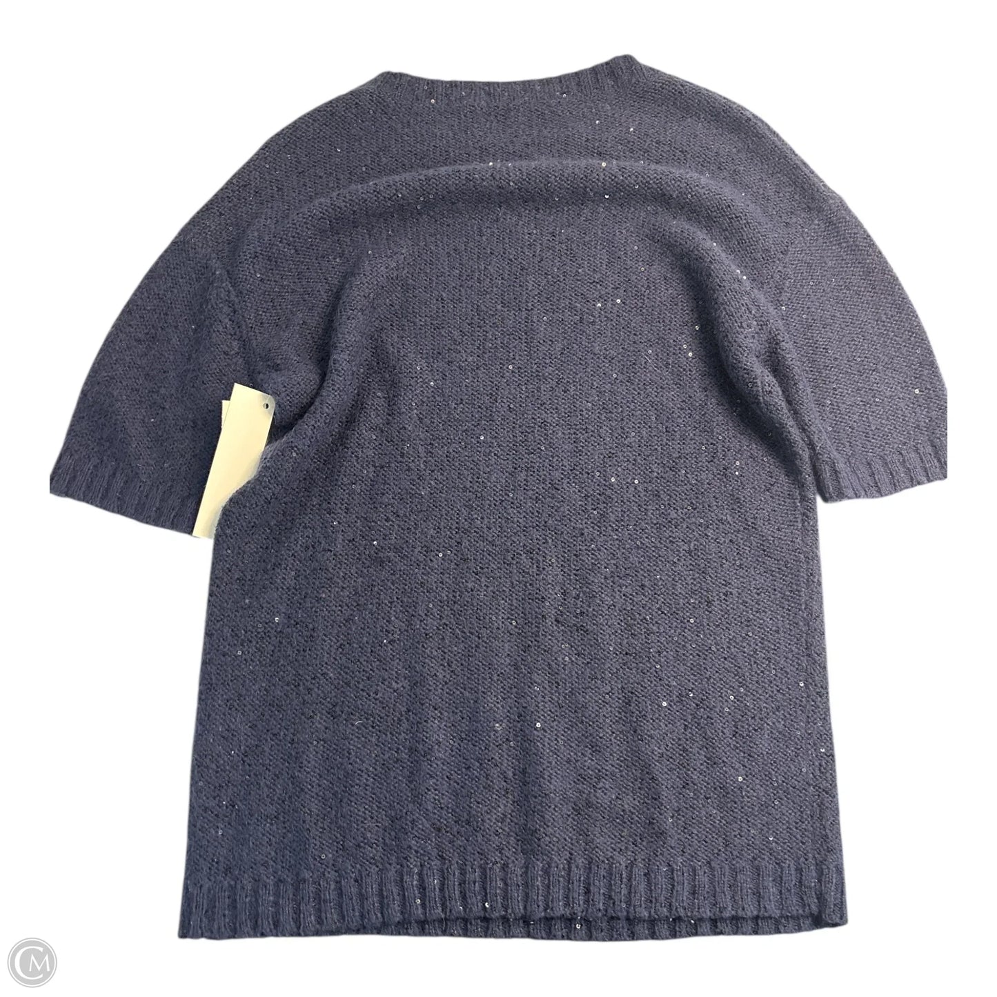 Top Short Sleeve Designer By Sandro In Blue, Size: S