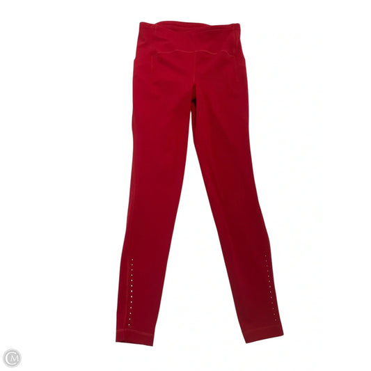 Athletic Leggings By Lululemon In Red, Size: 8