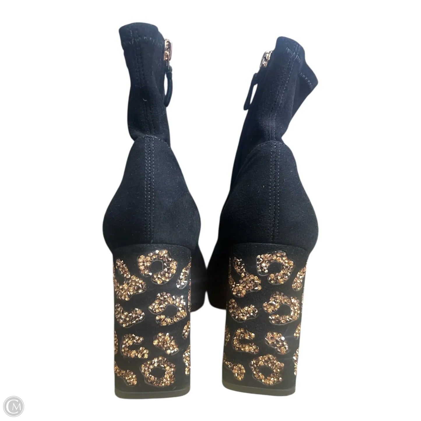 Boots Ankle Heels By Clothes Mentor In Black