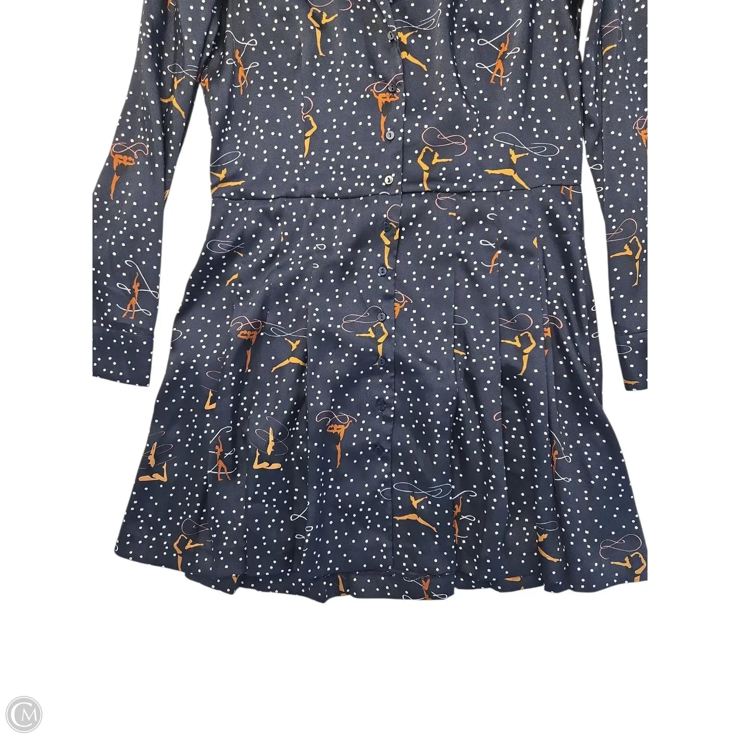 Dress Casual Midi By Zara In Blue, Size: S