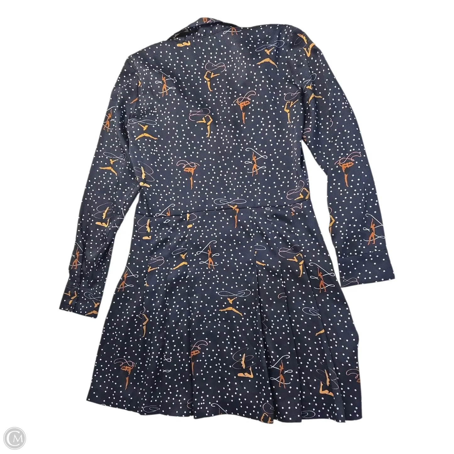 Dress Casual Midi By Zara In Blue, Size: S