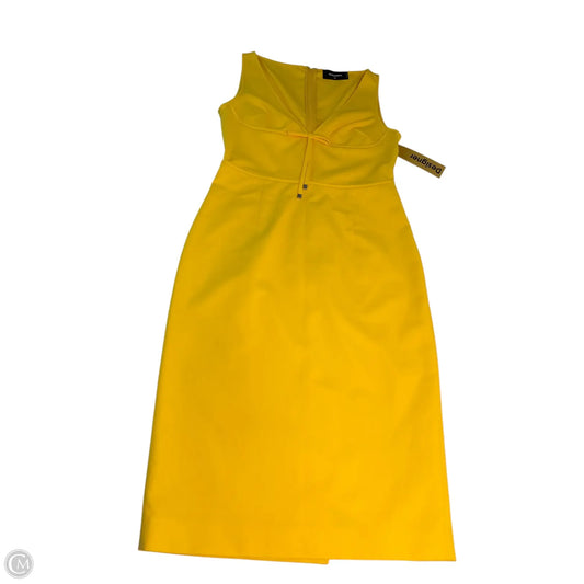 Dress Casual Midi By Clothes Mentor In Yellow, Size: L