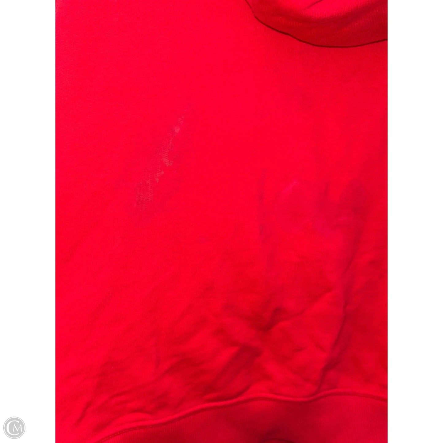 Sweatshirt Luxury Designer By Burberry In Red, Size: Xs