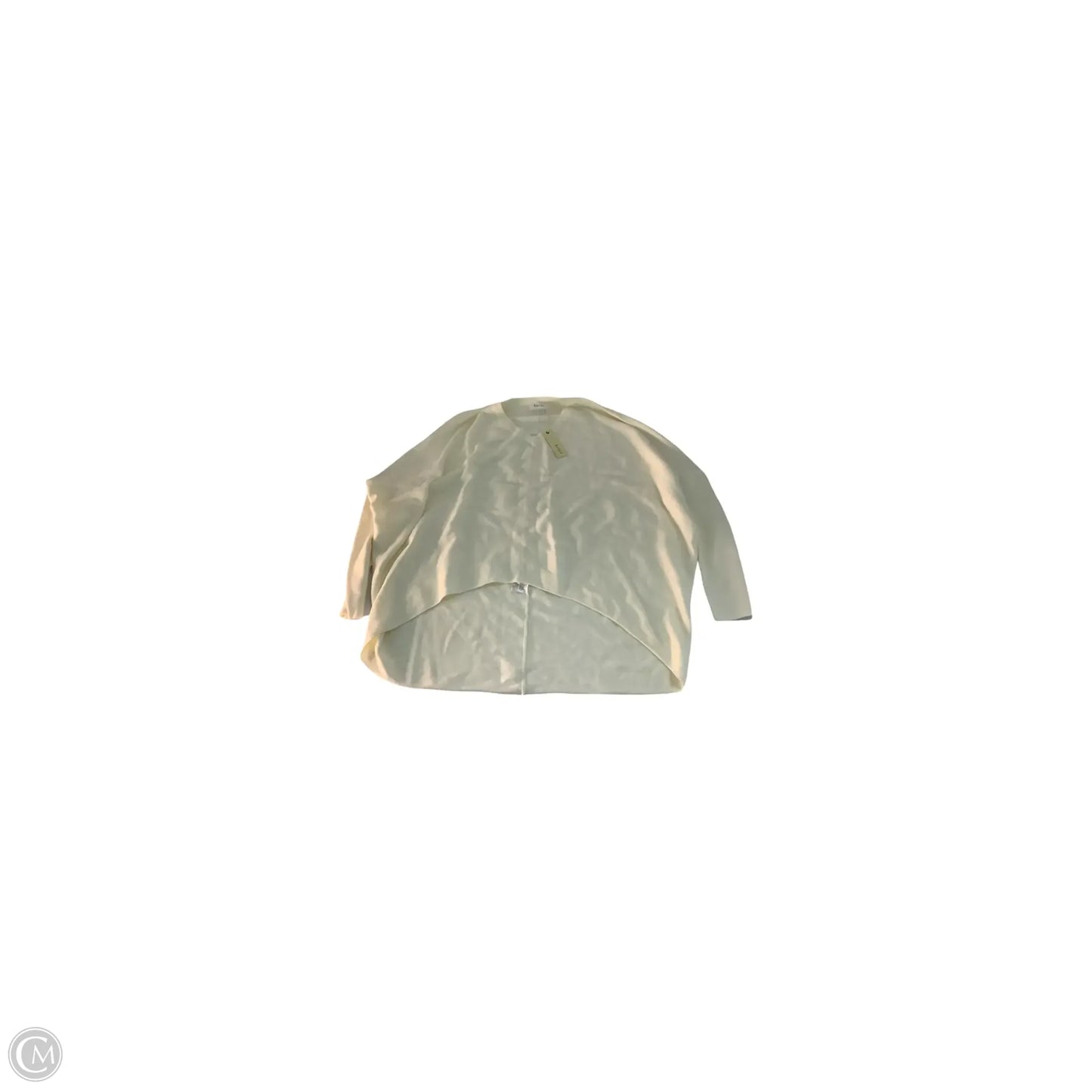 Top Long Sleeve Basic By Clothes Mentor In Cream, Size: L