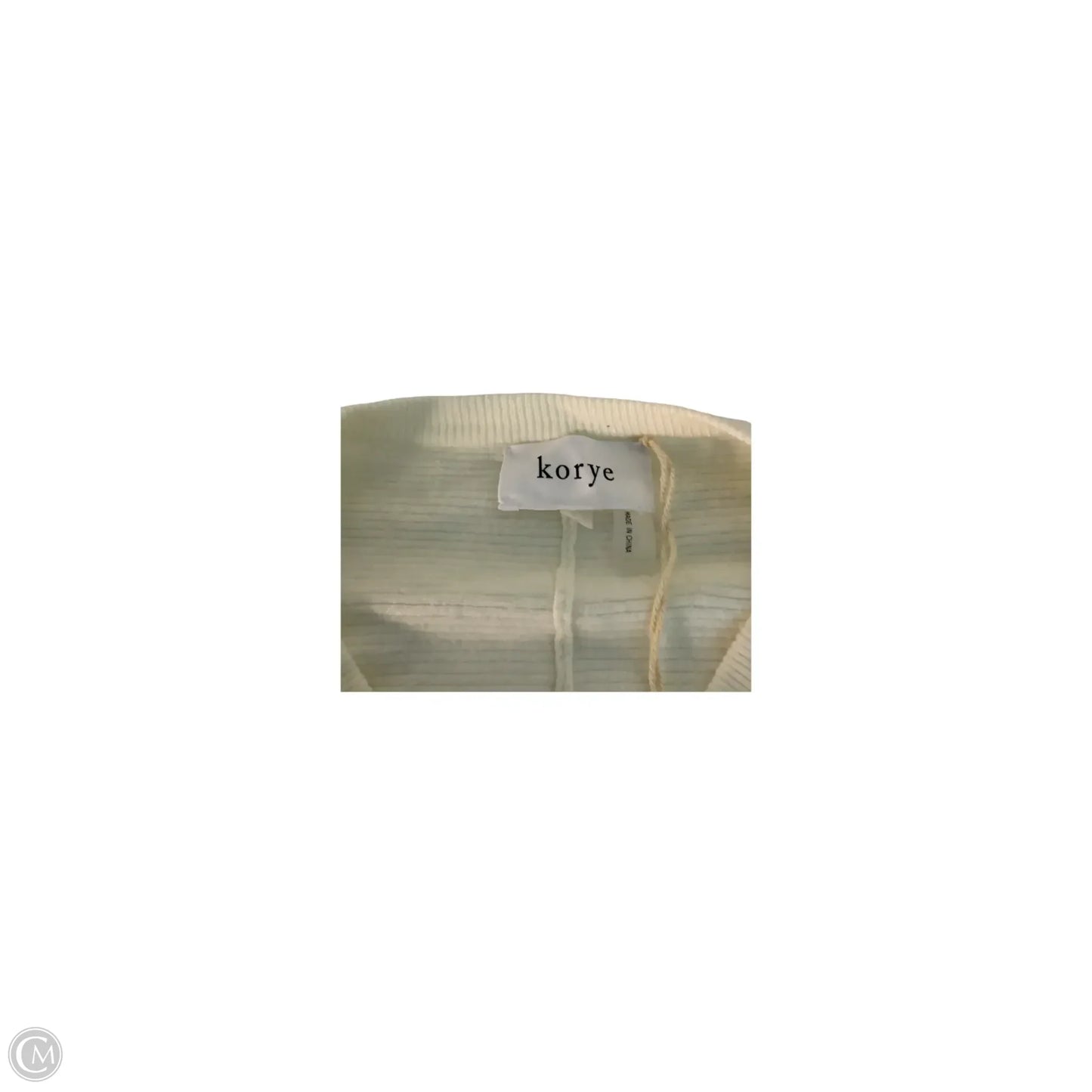 Top Long Sleeve Basic By Clothes Mentor In Cream, Size: L