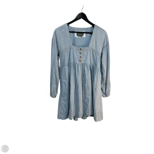 Dress Casual Midi By Anthropologie In Blue, Size: S