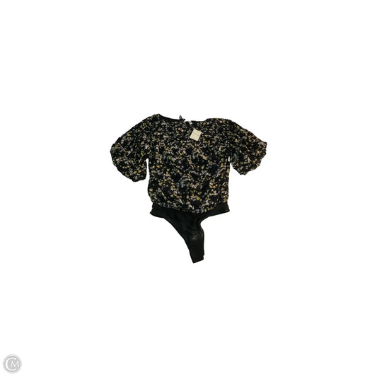 Bodysuit By Free People In Black & Yellow, Size: Xs