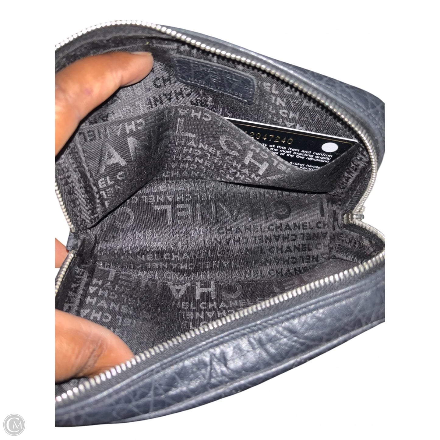 Makeup Bag Luxury Designer By Chanel, Size: Medium