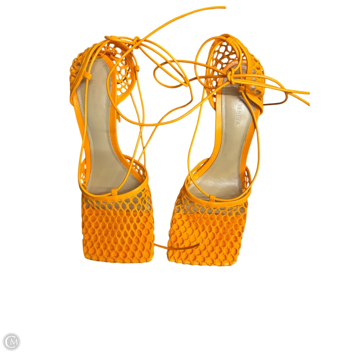 Sandals Luxury Designer By Bottega Veneta In Orange