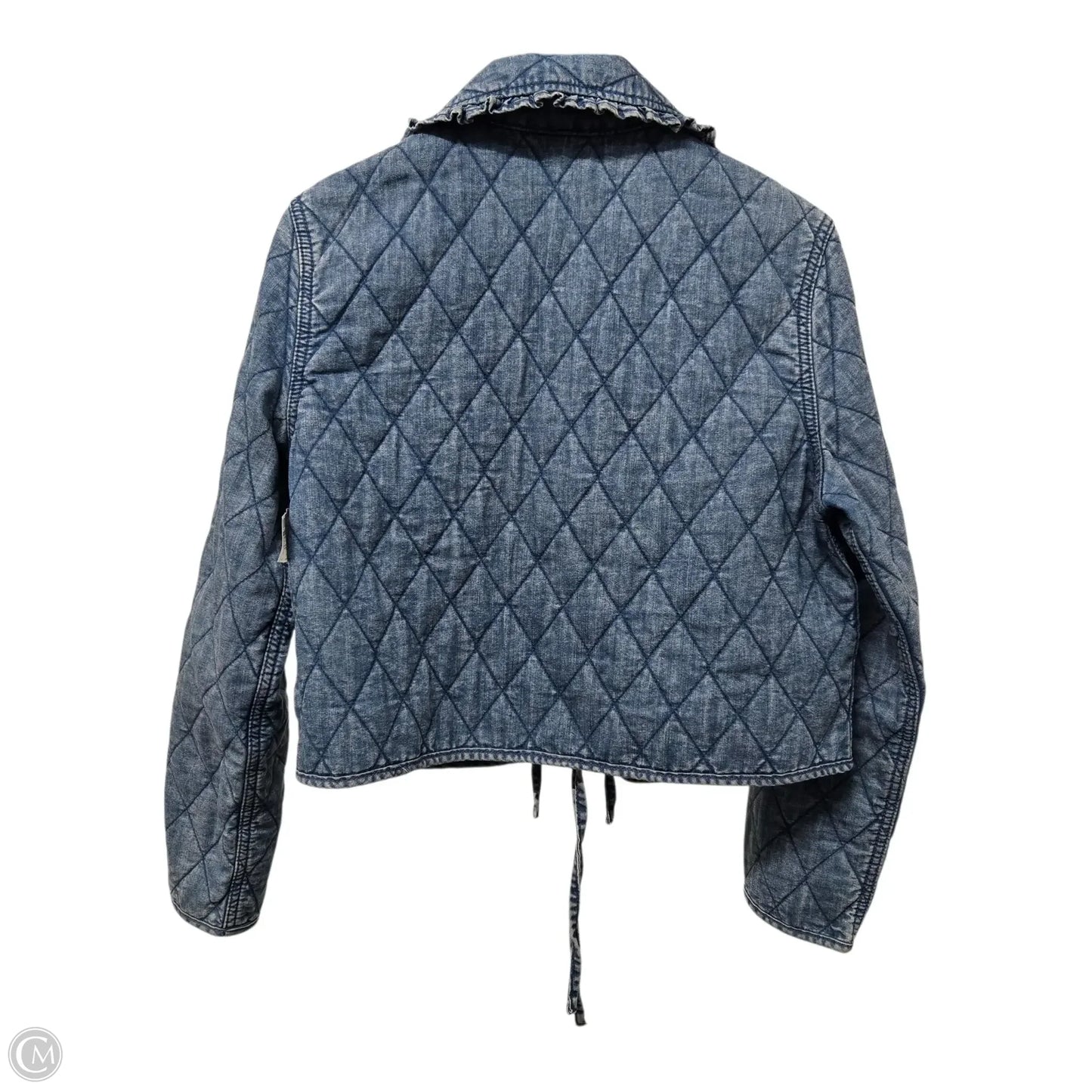 Jacket Denim By Divided In Blue, Size: S