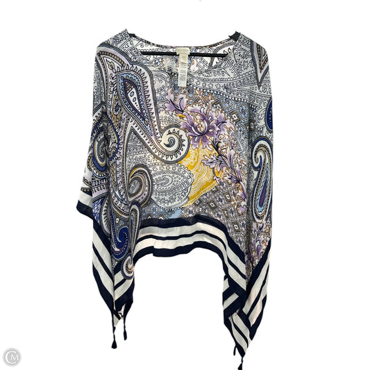 Poncho By Chicos In Multi-colored, Size: Osfm