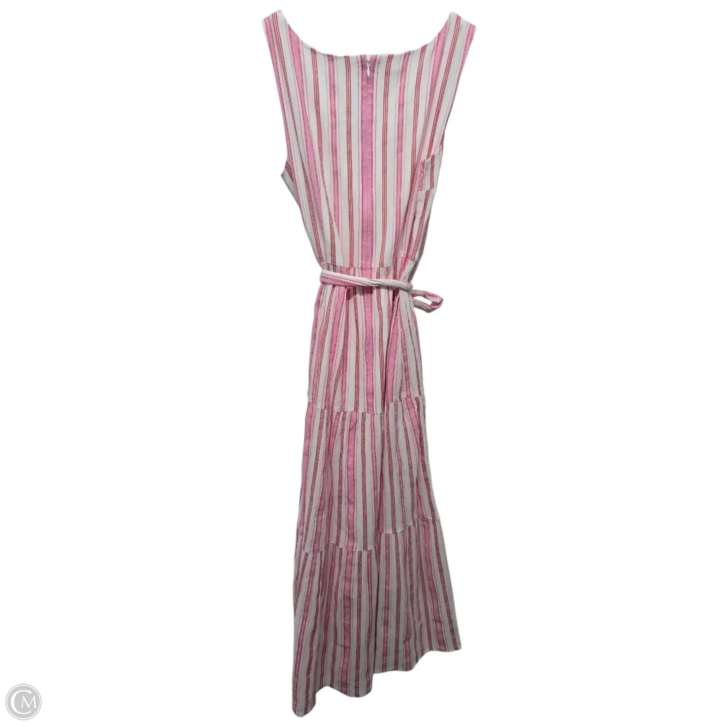 Dress Casual Midi By Talbots In Pink & Red, Size: 12