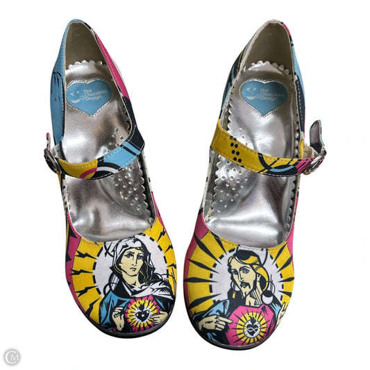 Shoes Heels Block By Clothes Mentor In Multi-colored, Size: 6