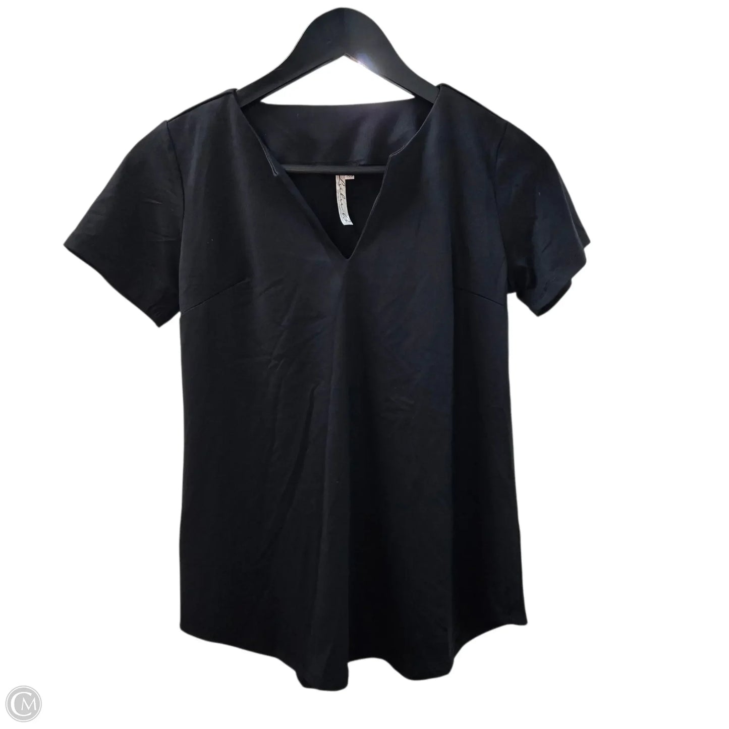 Top Short Sleeve Basic By Lulu B In Black, Size: Xs