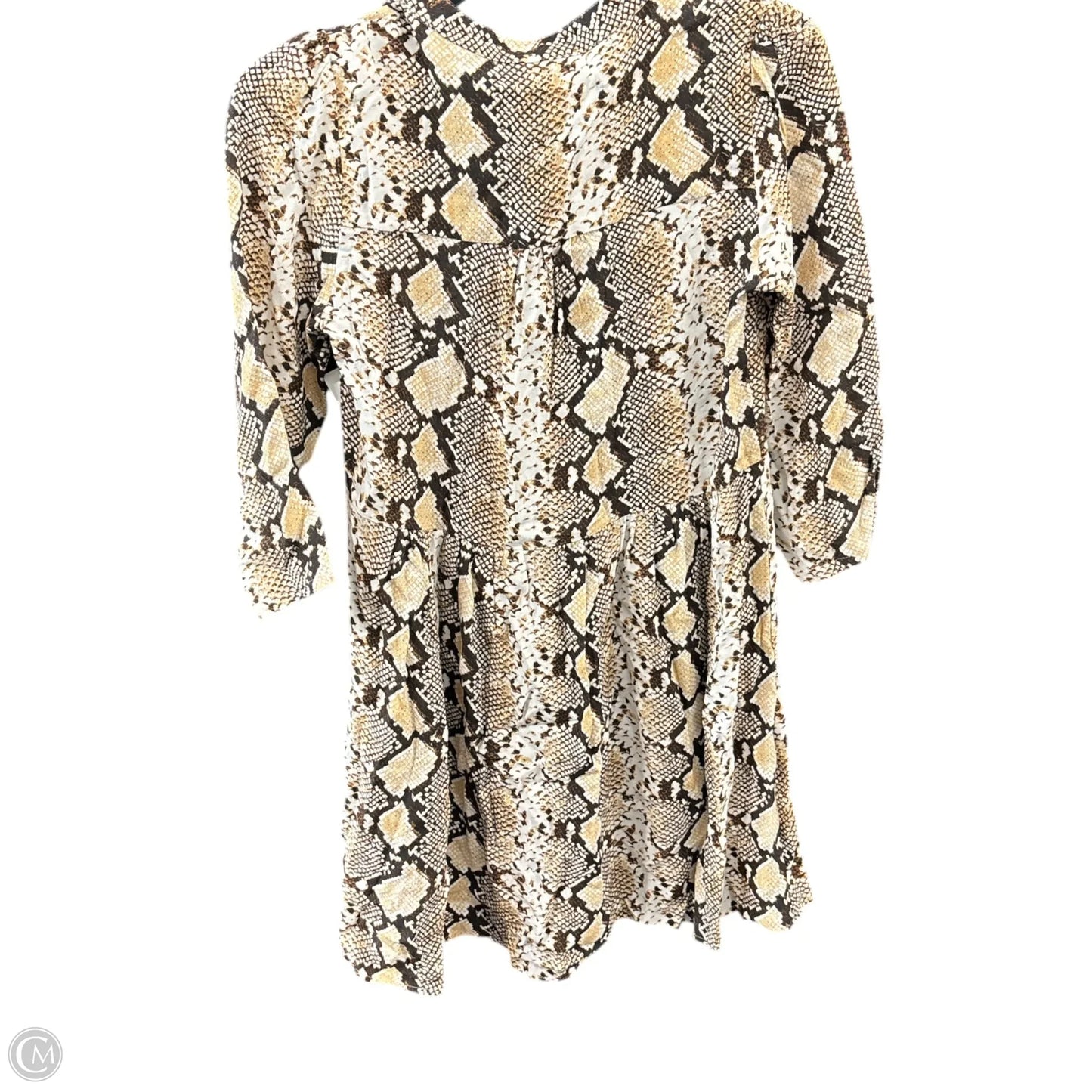 Dress Casual Midi By Maeve In Snakeskin Print, Size: Xs
