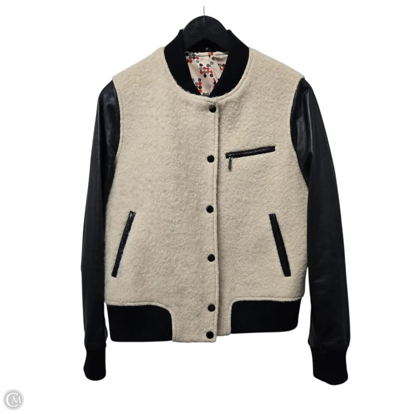 Jacket Other By Clothes Mentor In Black & Cream, Size: Xl