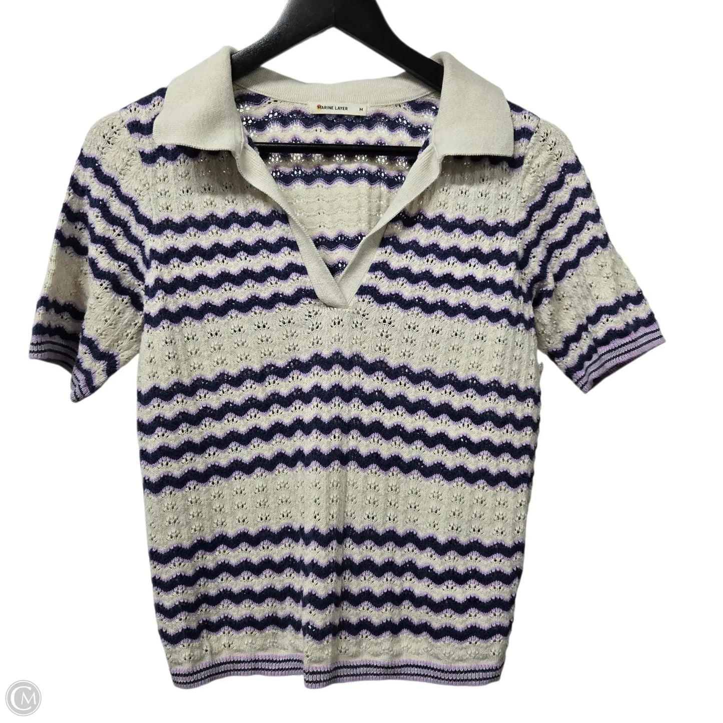 Top Short Sleeve Basic By Marine Layer In Purple, Size: M