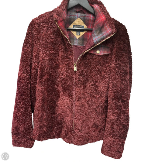 Jacket Fleece By Pendleton In Red, Size: S