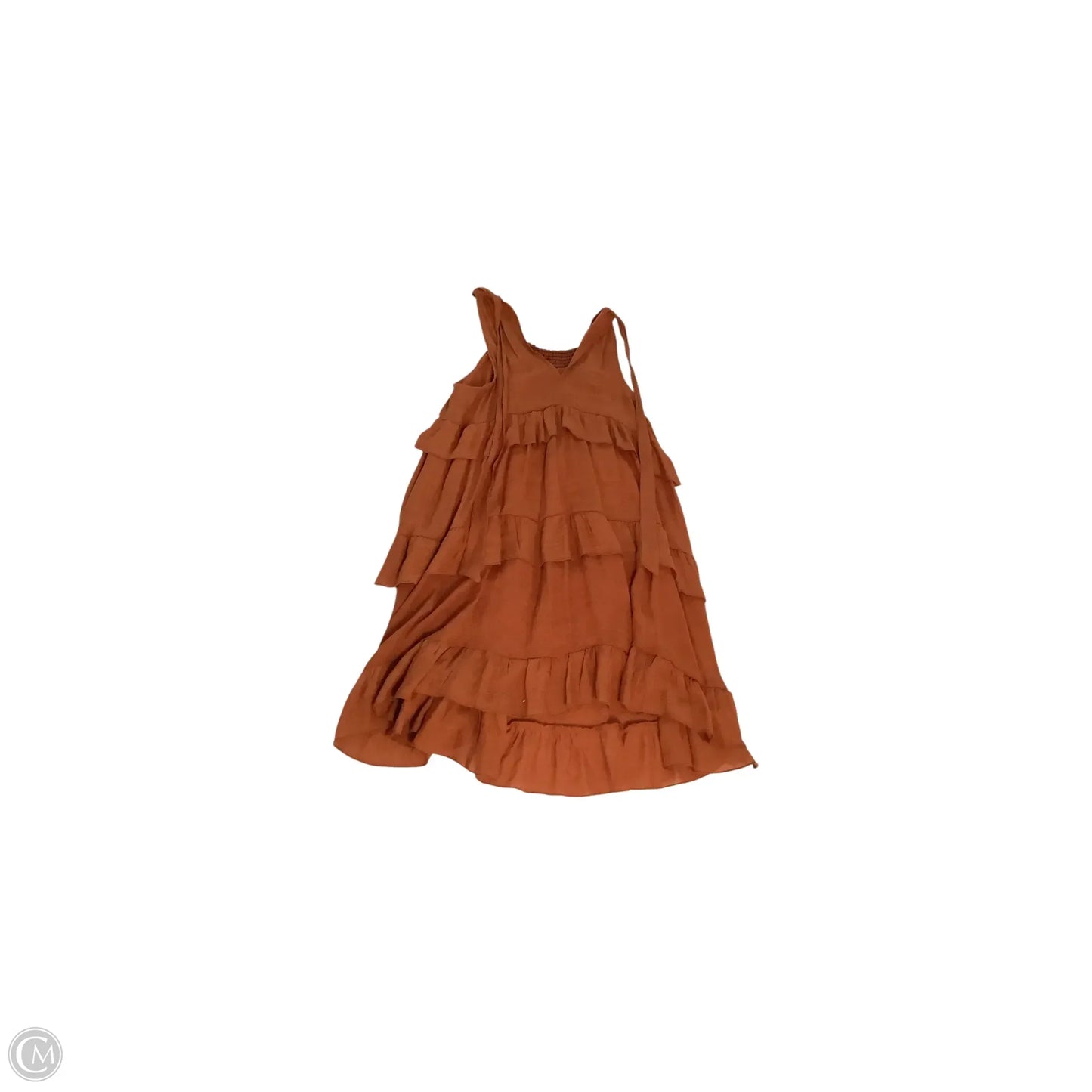 Dress Casual Midi By Grace + Karma In Orange, Size: L