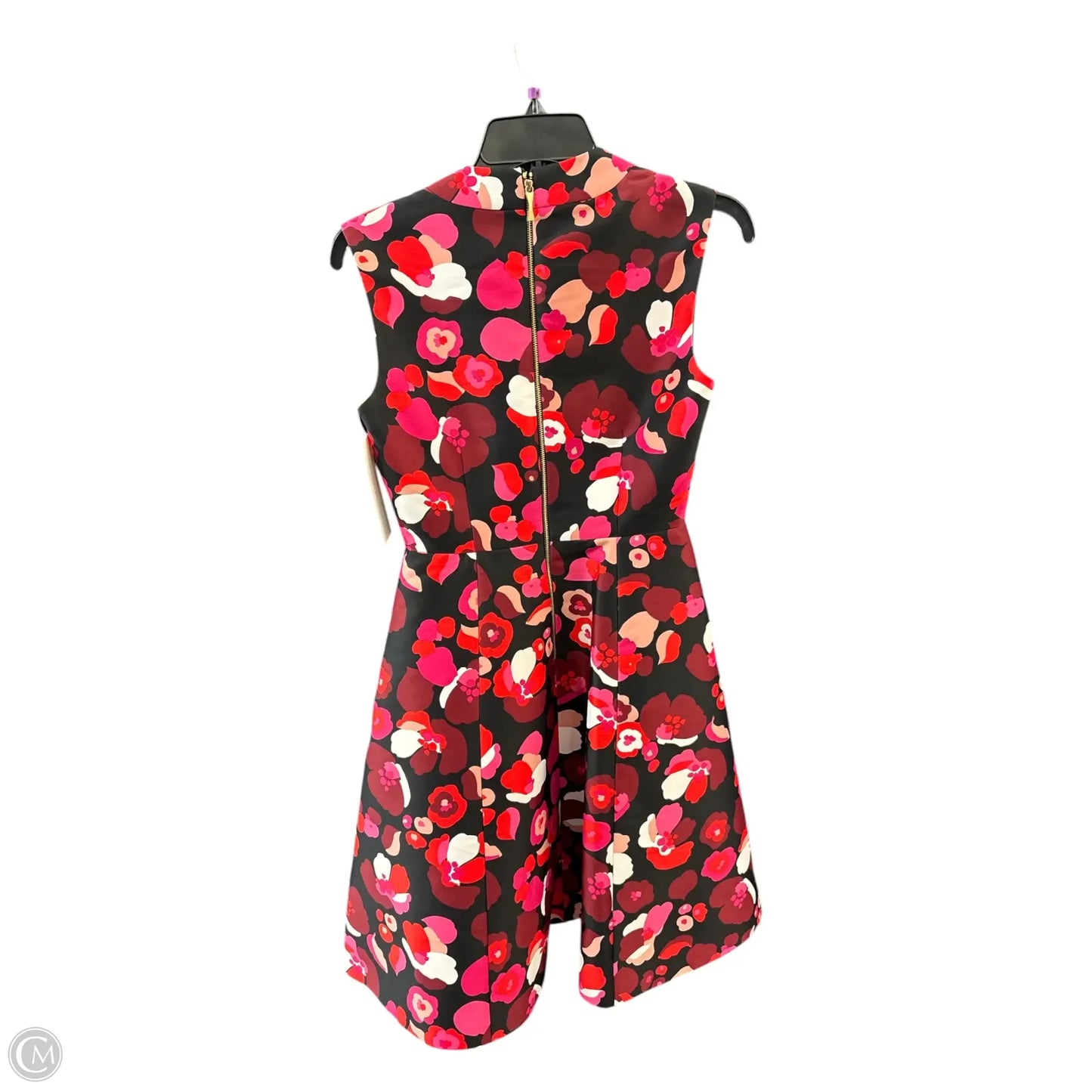 Dress Designer By Kate Spade In Black & Red, Size: 0