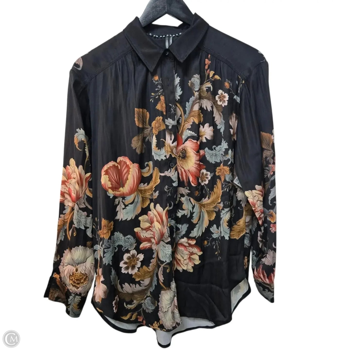 Top Long Sleeve Basic By Anthropologie In Black, Size: S