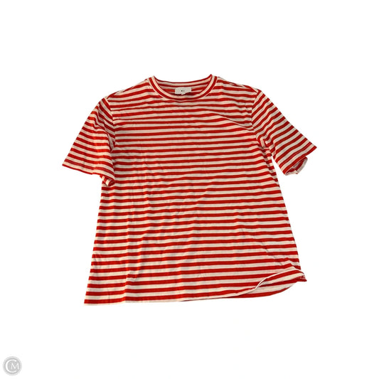 Top Short Sleeve Basic By Clothes Mentor In Striped Pattern, Size: Xs