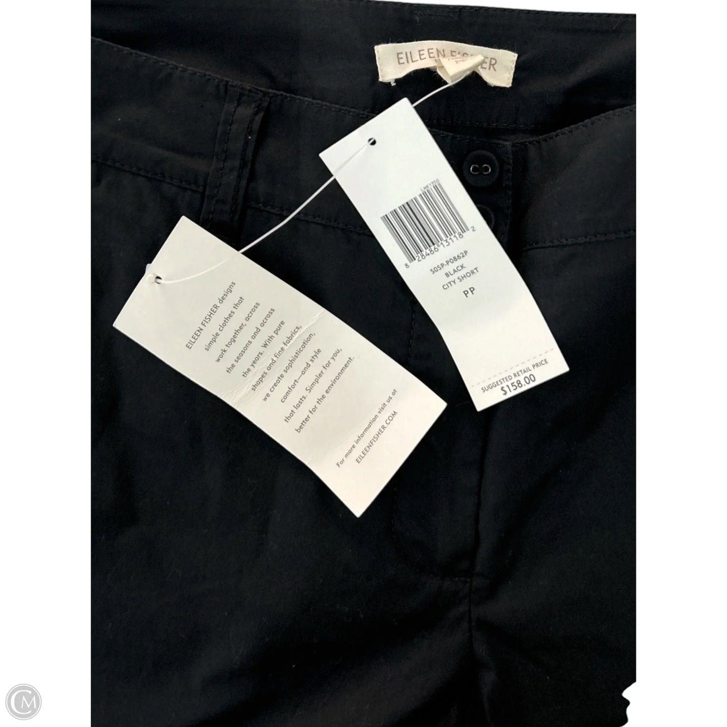 Shorts By Eileen Fisher In Black, Size: Sp