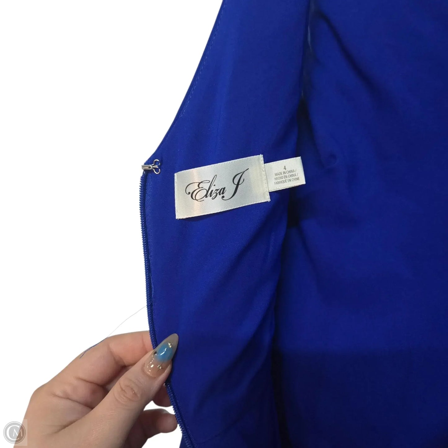 Dress Casual Maxi By Eliza J In Blue, Size: 4