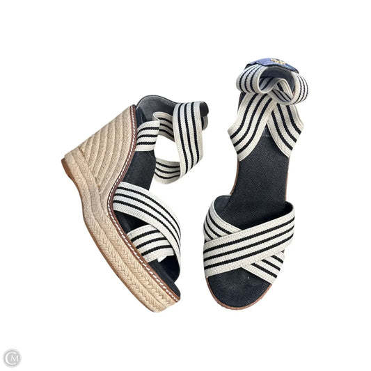 Sandals Designer By Tory Burch In Cream, Size: 7