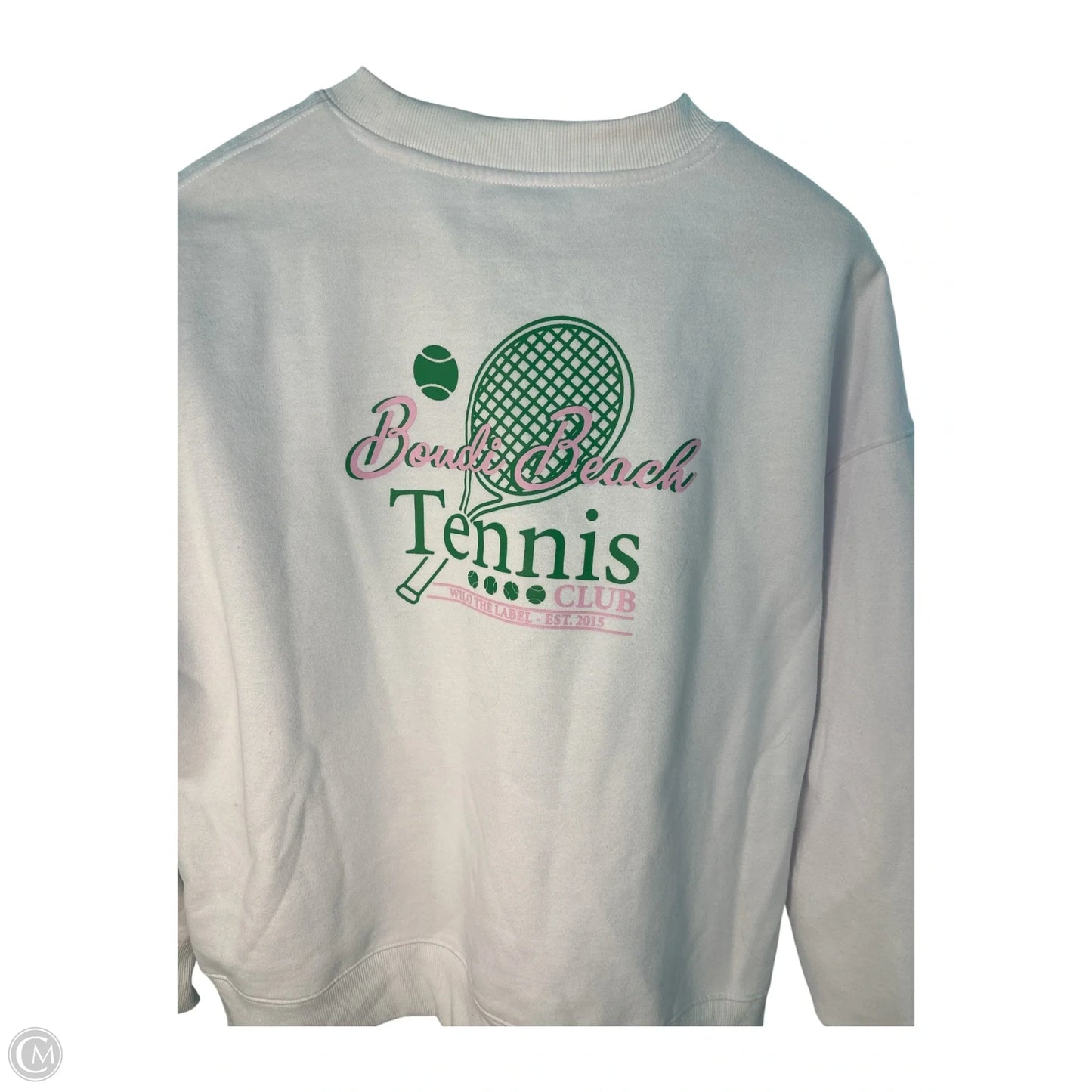 Sweatshirt Crewneck By Wilo In White, Size: M