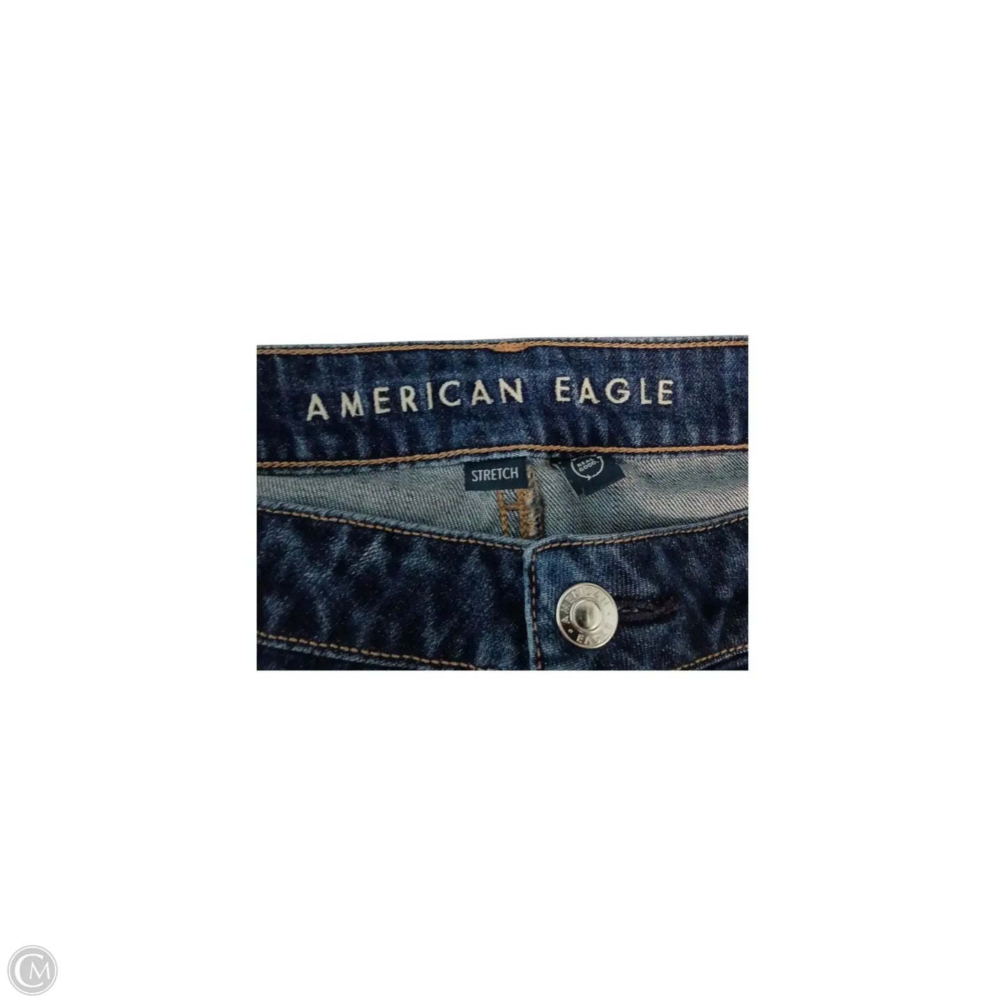 Jeans Straight By American Eagle In Blue, Size: 14l