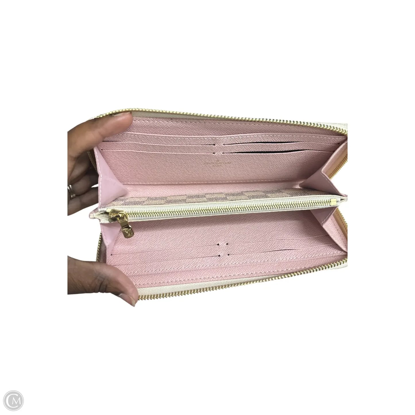 Wallet Luxury Designer By Louis Vuitton, Size: Large Damier Azur Wallet