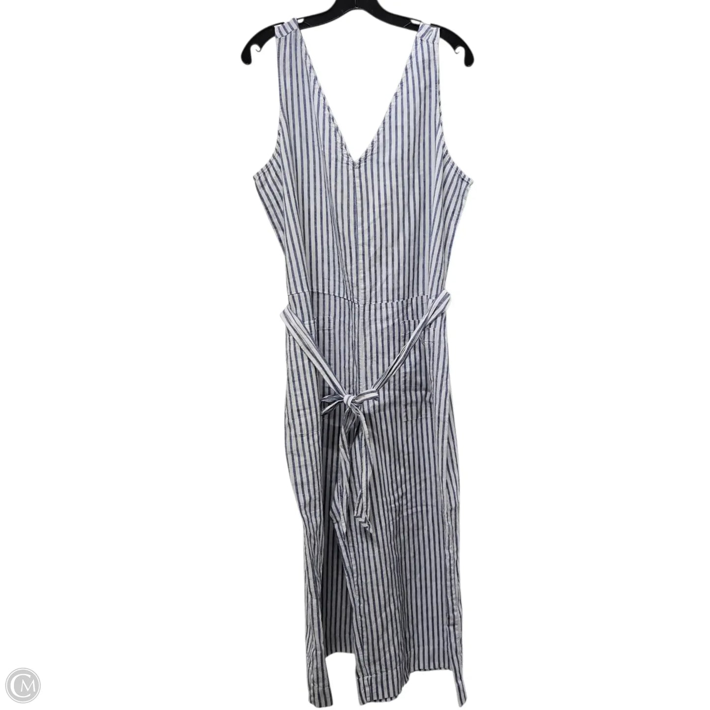 Jumpsuit By Beachlunchlounge In Blue & White, Size: Xl