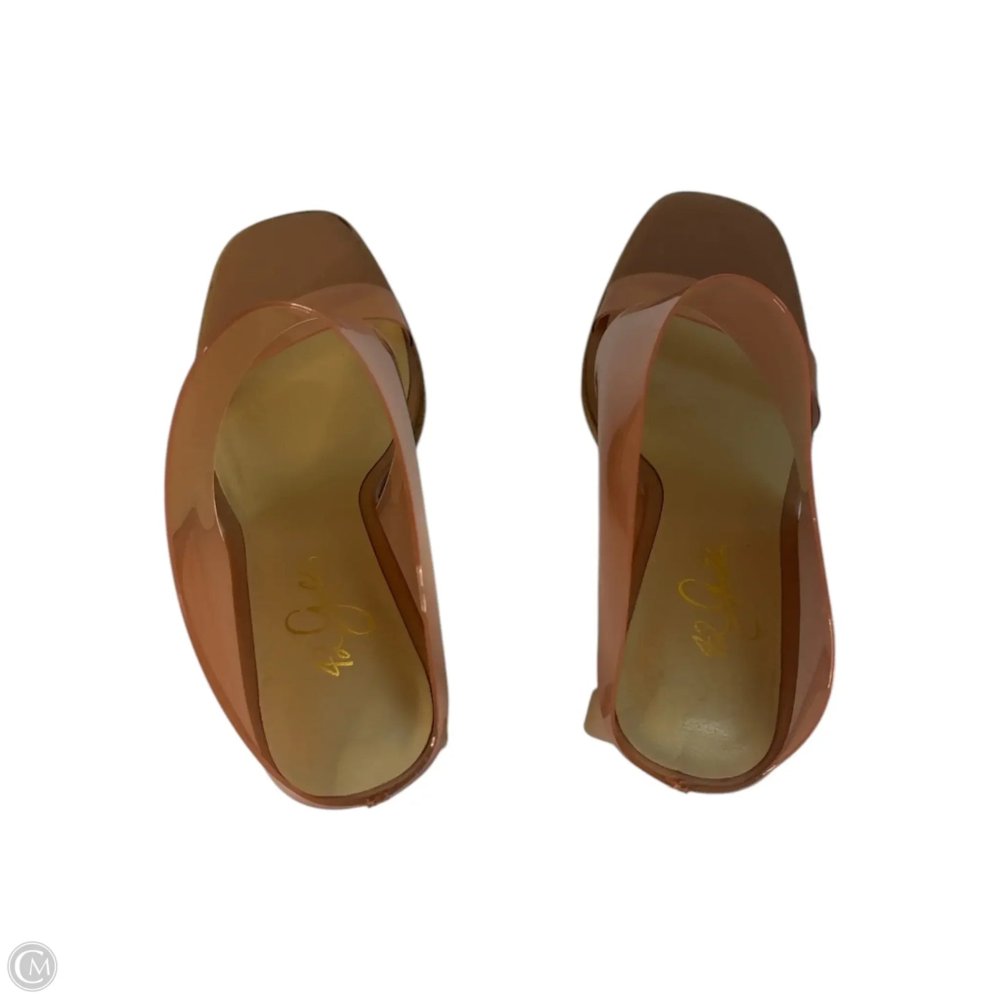 Shoes Heels Block By Clothes Mentor In Peach, Size: 8