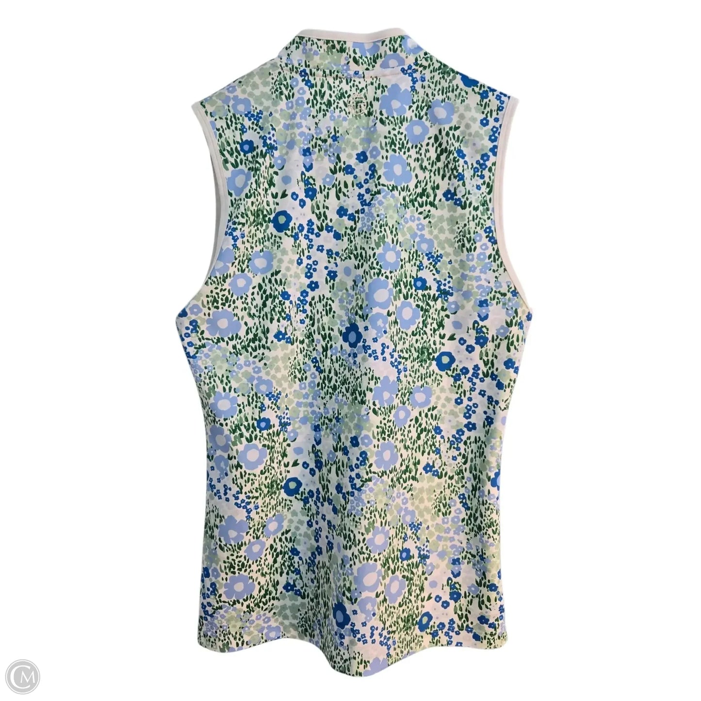 Tank Top Designer By Tory Burch In Blue & Green, Size: S