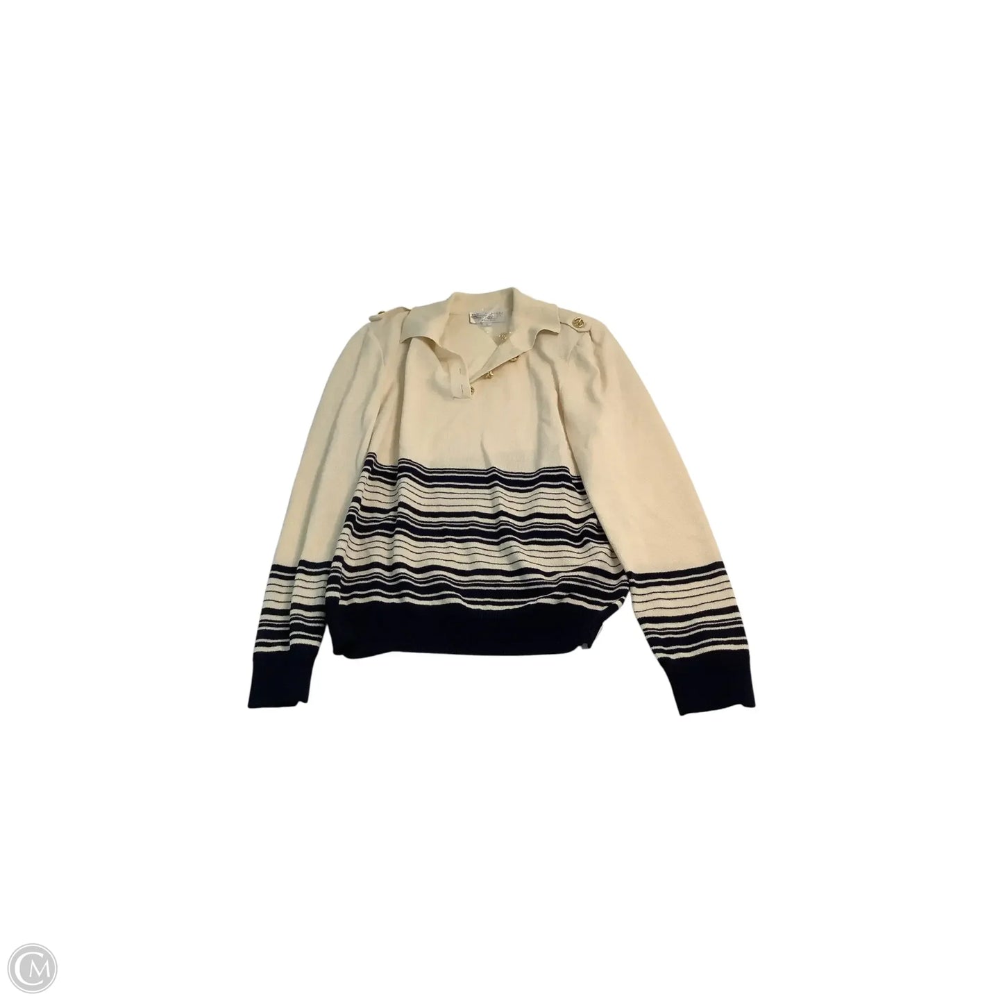 Sweater Luxury Designer By St John Collection In Cream, Size: L