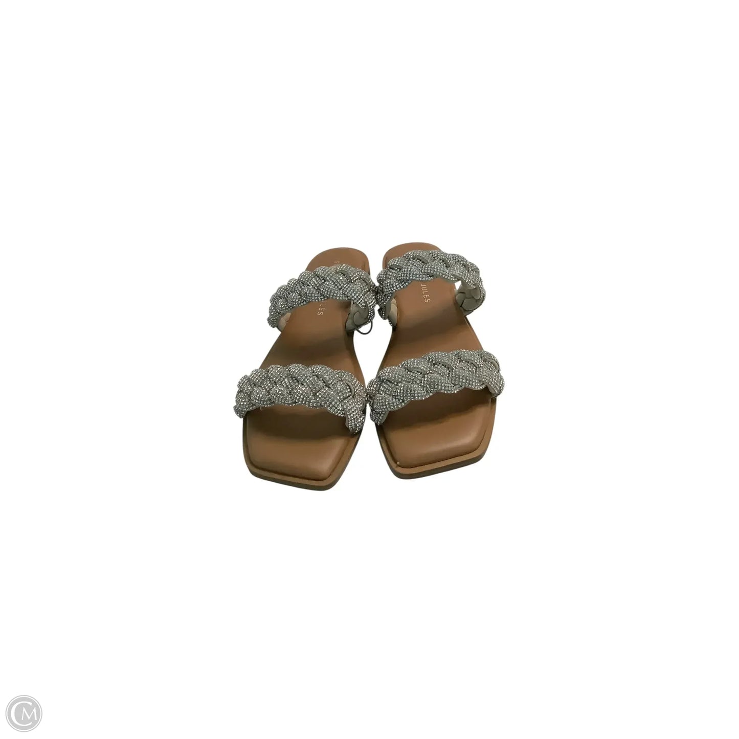 Sandals Flats By Sincerely Jules In Silver, Size: 9