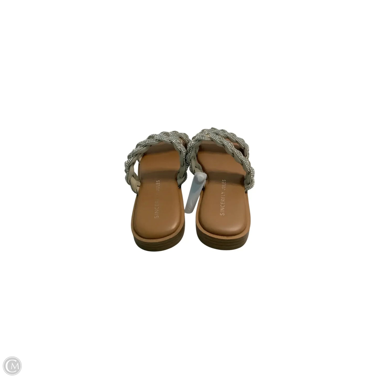Sandals Flats By Sincerely Jules In Silver, Size: 9