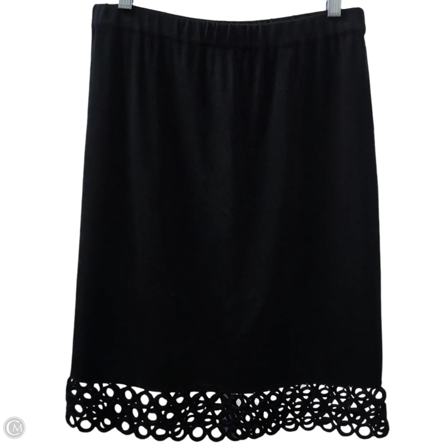 Skirt Midi By Ming Wang In Black, Size: Sp