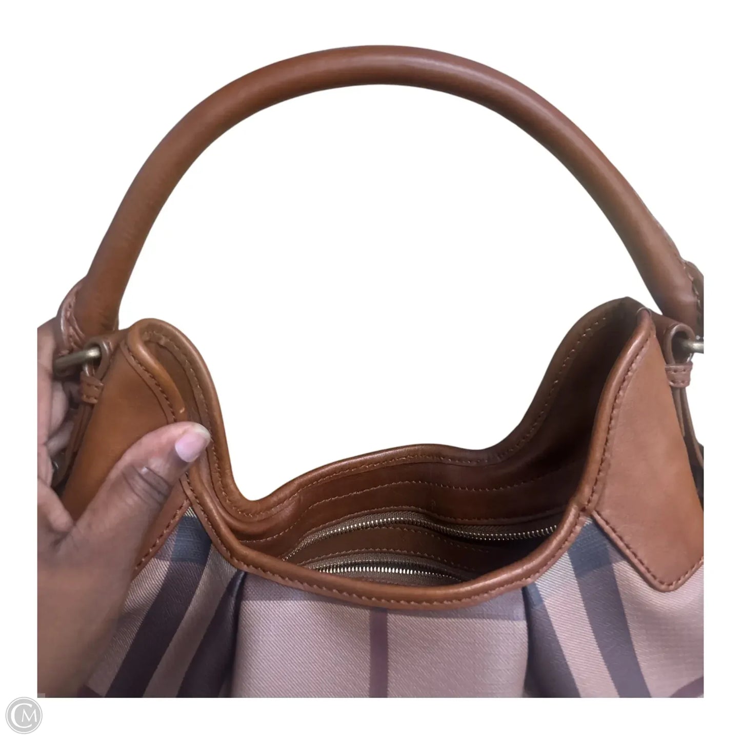 Handbag Luxury Designer By Burberry, Size: Medium