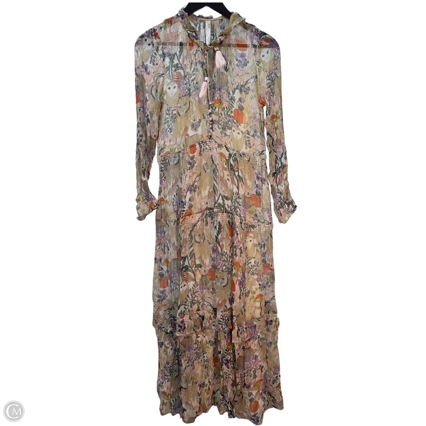 Dress Casual Maxi By Anthropologie In Animal Print, Size: S