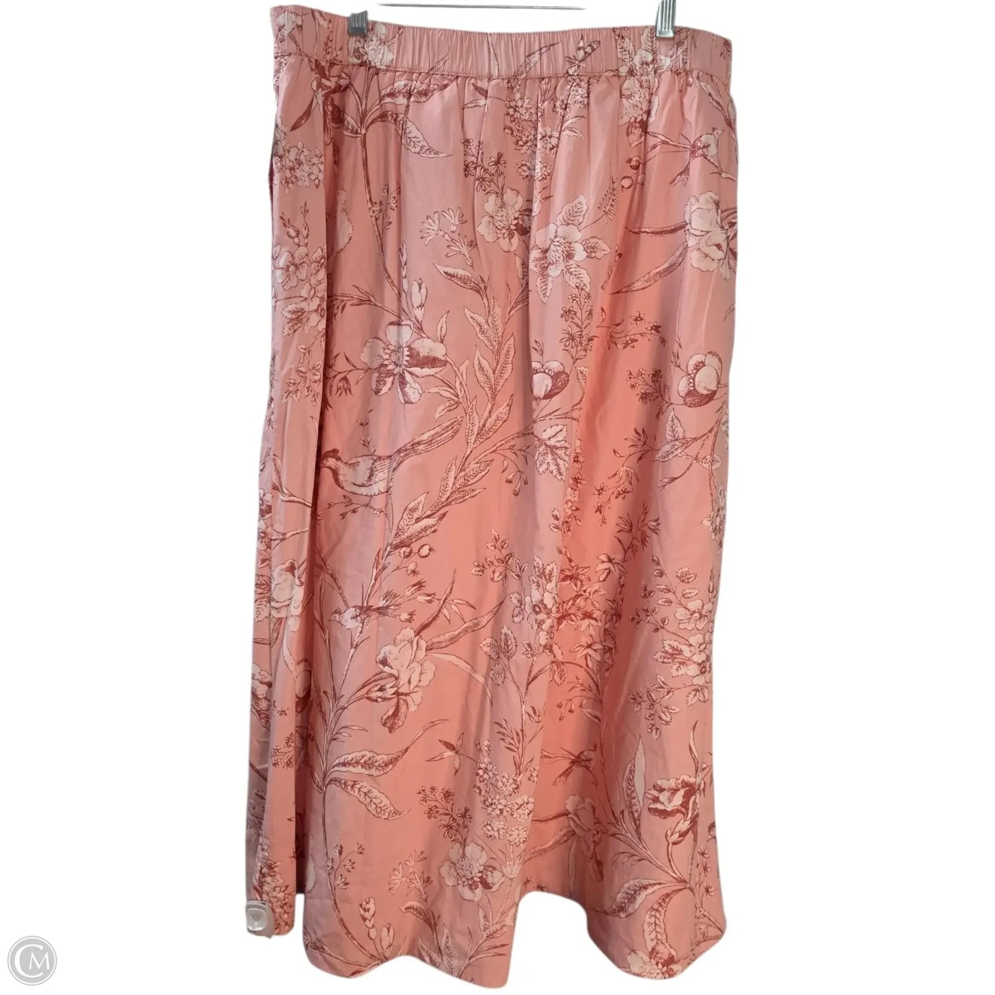 Skirt Midi By Loft In Pink, Size: Xlp